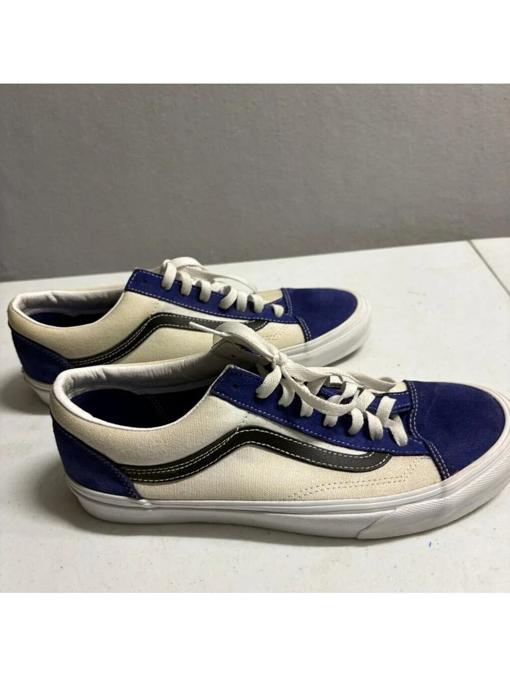 Vans Style 36 Retro Sport Royal Blue White Mens Size 11 VN0A3DZ3WZ9 Sneakers